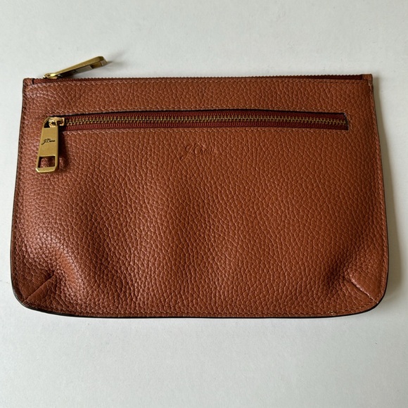J. Crew Handbags - NEW J. Crew brown clutches purse.